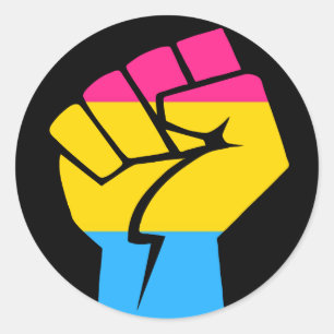 De Macht van Pansexual Ronde Sticker