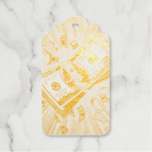 De machtige dollar. cadeaulabels