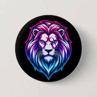 De Machtige Leeuw - Androgyne Editie Ronde Button 5,7 Cm