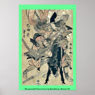 De machtige Tomoe Gozen van Katsukawa, Shuntei Uki Poster