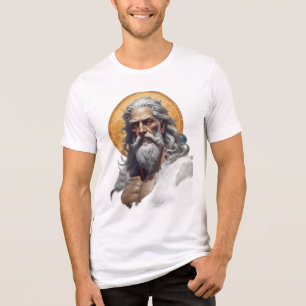 De machtige Zeus, de god van de donder Tri-Blend Shirt