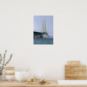 De Mackinac-brug die de Straat van Poster (Keuken)