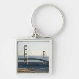 De Mackinac-brug overspant de Straits of 4 Sleutelhanger