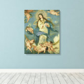 De maculaire conceptie canvas afdruk (Insitu (Houten vloer))