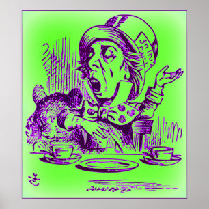 De Mad Hatter - Alice in het Poster van Wonderland