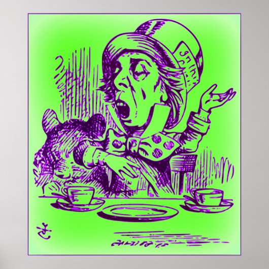 De Mad Hatter - Alice in het Poster van Wonderland (Voorkant)