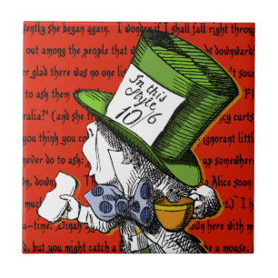 De Mad Hatter   Alice in Wonderland Tegeltje