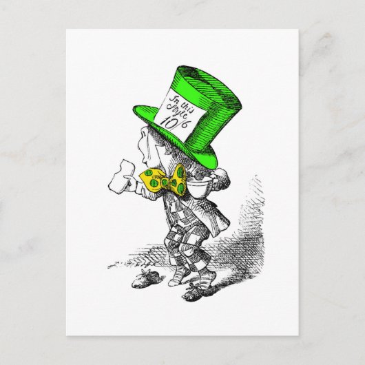 De Mad Hatter Briefkaart (Voorkant)