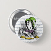 De Mad Hatter Button (Voorkant /achterkant)
