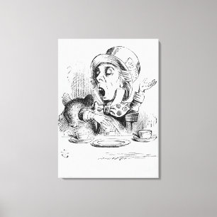 De Mad Hatter Canvas Afdruk