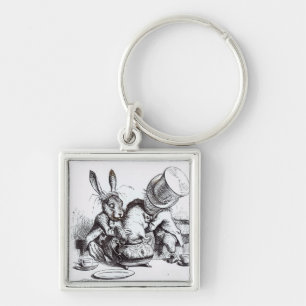 De Mad Hatter en de Maart Hare Sleutelhanger