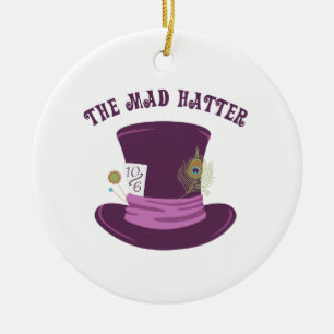De Mad Hatter Keramisch Ornament