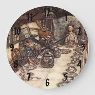 De Mad Hatter Tea Party Arthur Rackham Wall Clock Grote Klok