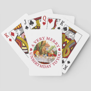 De Mad Hatter zegt een zeer prettige verjaardag vo Pokerkaarten