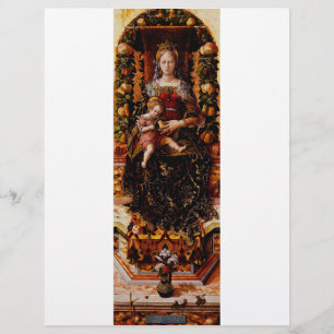 De Madonna della Candeletta Carlo Crivelli Kunst Flyer