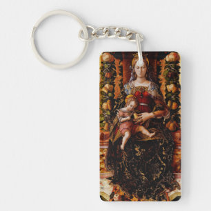 De Madonna della Candeletta Carlo Crivelli Kunst Sleutelhanger
