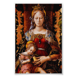 De Madonna della Candeletta door Carlo Crivelli Foto Afdruk
