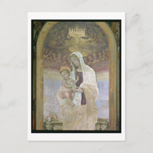 De Madonna en het Kind, een detail uit het tafelbl Briefkaart