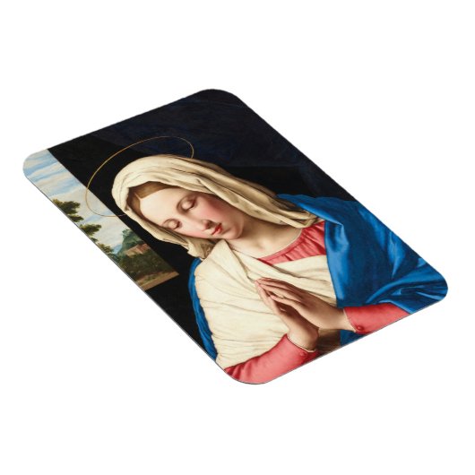 De Madonna in het gebed, een landschap buiten Magneet (Rechterzijde)