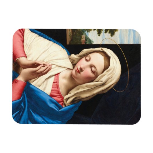 De Madonna in het gebed, een landschap buiten Magneet (Horizontaal)