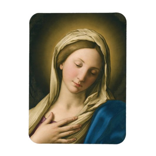 De Madonna in het gebed Magneet (Verticaal)