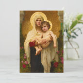 De Madonna van de Rozen door William Bouguereau Kaart (Staand voorkant)