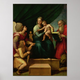 De Madonna van de vis c.1513 Poster
