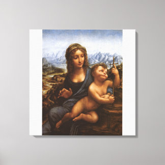 De Madonna van de Yarnwinder circa 1501 Canvas Afdruk