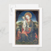 De Madonna van Humility, geadoreerd door Leonello  Briefkaart (Voorkant / Achterkant)