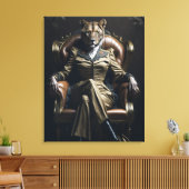 De maffia van de leeuwin canvas afdruk (Insitu (Woonkamer))