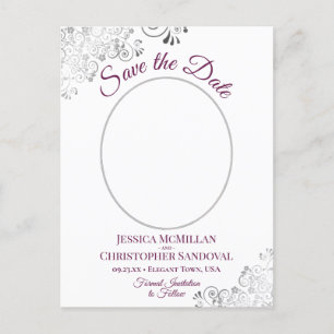 De magenta van de aciteit & het Witte Weddenschap  Aankondigingskaart