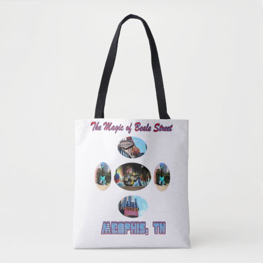 De Magic of Beale Street Canvas tas (Voorkant)