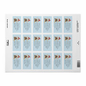 De Magic Witch Uil Herfst Halloween thema Etiket (Full Sheet)