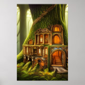 De Magical Carved Treehouse Poster (Voorkant)