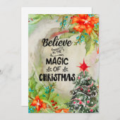 De Magie van de Kerstboom & Cadeaus Kerstkaart (Voorkant / Achterkant)