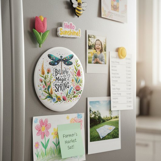 De magie van de lente bloemrijk magneet