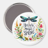 De magie van de lente bloemrijk magneet (Voorkant / Achterkant)