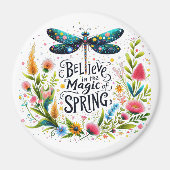 De magie van de lente bloemrijk magneet (Voorkant)