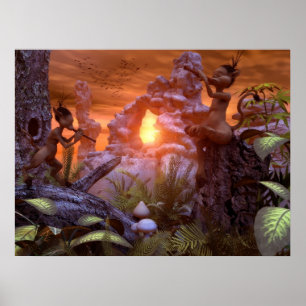 De magie van de muziek van de Natuur Poster