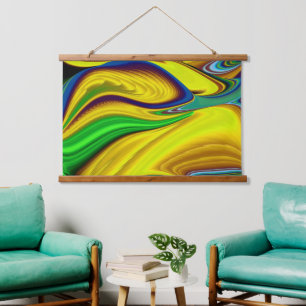 De Magie van de Zomer, Abstracte 3D Kunst Hangend Wandkleed