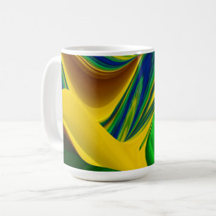 De Magie van de Zomer, Abstracte 3D Kunst Koffiemok