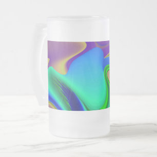 De Magie van de Zomer, Abstracte 3D Kunst Matglas Bierpul