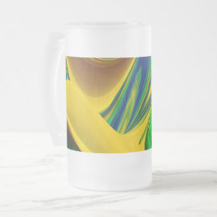 De Magie van de Zomer, Abstracte 3D Kunst Matglas Bierpul