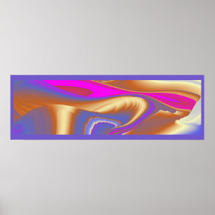 De Magie van de Zomer, Abstracte 3D Kunst Poster