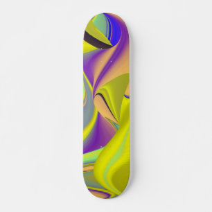 De Magie van de Zomer, Abstracte 3D Kunst Skateboard