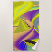 De Magie van de Zomer, Abstracte 3D Kunst Strandlaken (Voorkant)