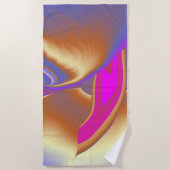 De Magie van de Zomer, Abstracte 3D Kunst Strandlaken (Voorkant)