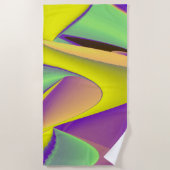 De Magie van de Zomer, Abstracte 3D Kunst Strandlaken (Voorkant)