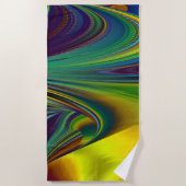 De Magie van de Zomer, Abstracte 3D Kunst Strandlaken (Voorkant)