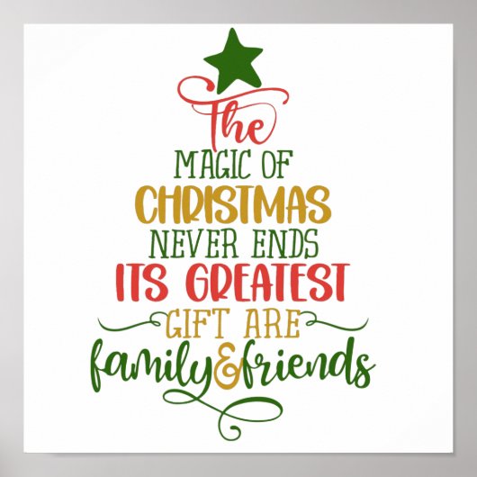 De magie van het Poster van Kerstmis (Voorkant)